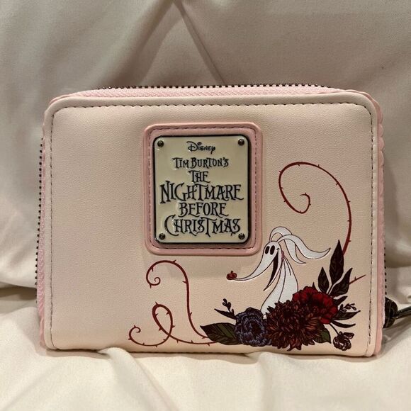 Loungefly X Disney The Nightmare Before Christmas Jack & Sally Floral Wallet NWT - Picture 2 of 8
